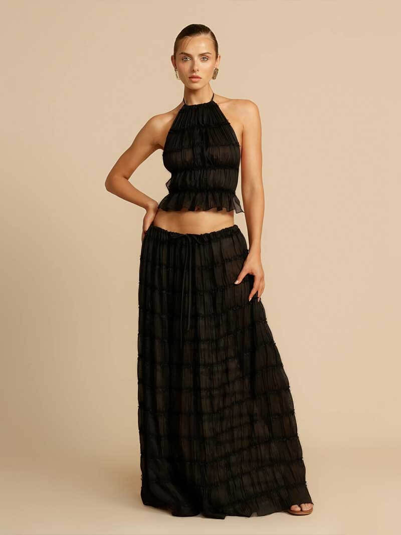 Valerie two-piece set with frill details