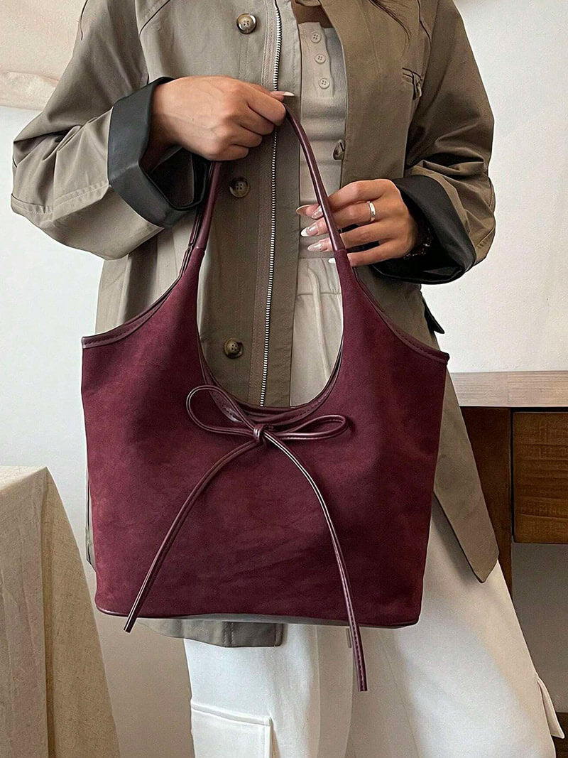 Florence Suede Bow Bag